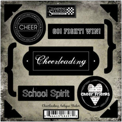 Stamping Station - Cheerleading Antique Stickers